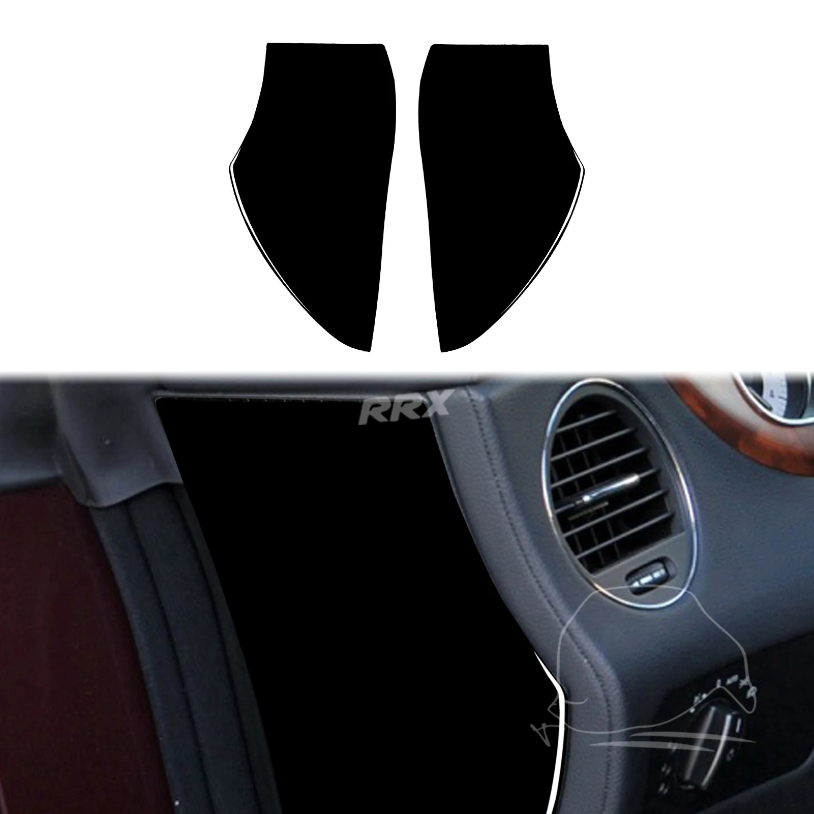 

Декоративная накладка на переднюю дверь для Mercedes Benz Cls C219 2004 2005 2006 2007 2008 2009 автомобильные аксессуары ABS