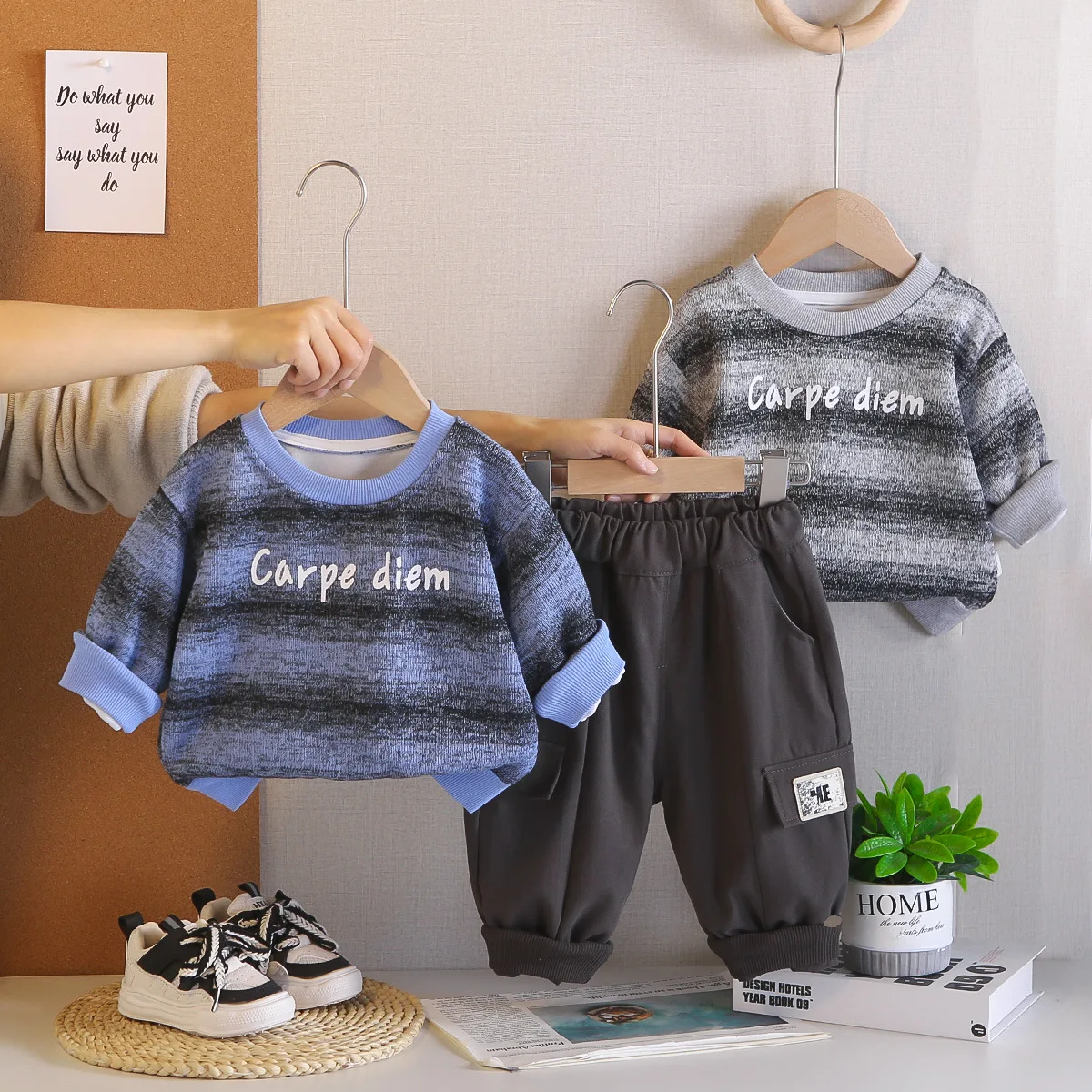 

Boys Clothes Sets Spring Autumn 2026 Children Sweatshirts Coats Trousers 2pcs Sports Pants Suit For Baby Tracksuits Kids Outfits