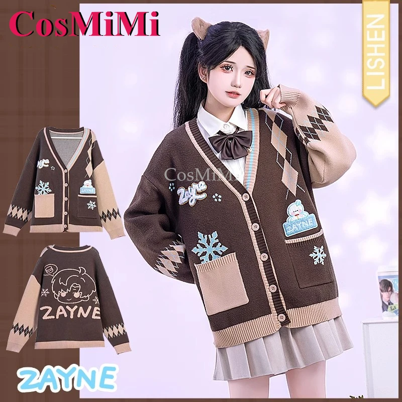 

CosMiMi Game Love And Deepspace Zayne Cosplay Costume Derivative Product Fashion Sweet Lovely Sweater Coat Daily Outfit S-L New