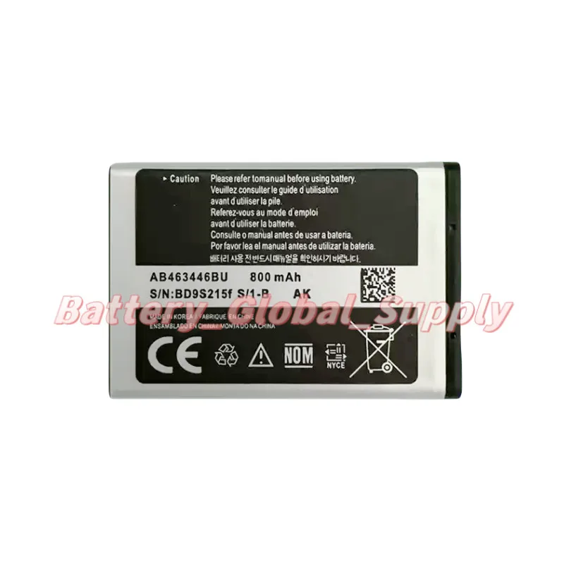 

Suitable for AB463446BU X150/X208/C3520/B189/F299/E339 Battery 3.7V 800mAh 1 PCS-