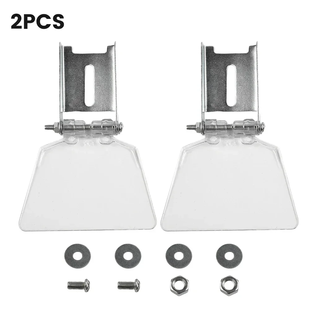 2pcs Bench Grinder Guards Grinder Shields Eye Guard Kit For Bench Type 125 Grinders Protection Dust-proof Safety Guard