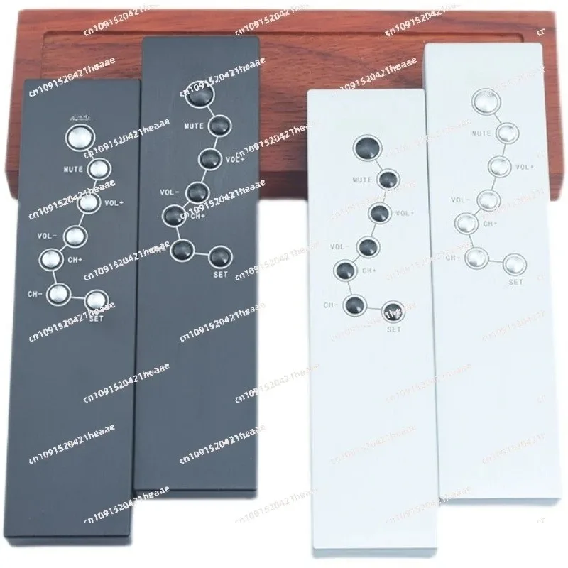 Suitable for aluminum alloy infrared signal universal universal learning remote control 7 buttons less number of fever audio