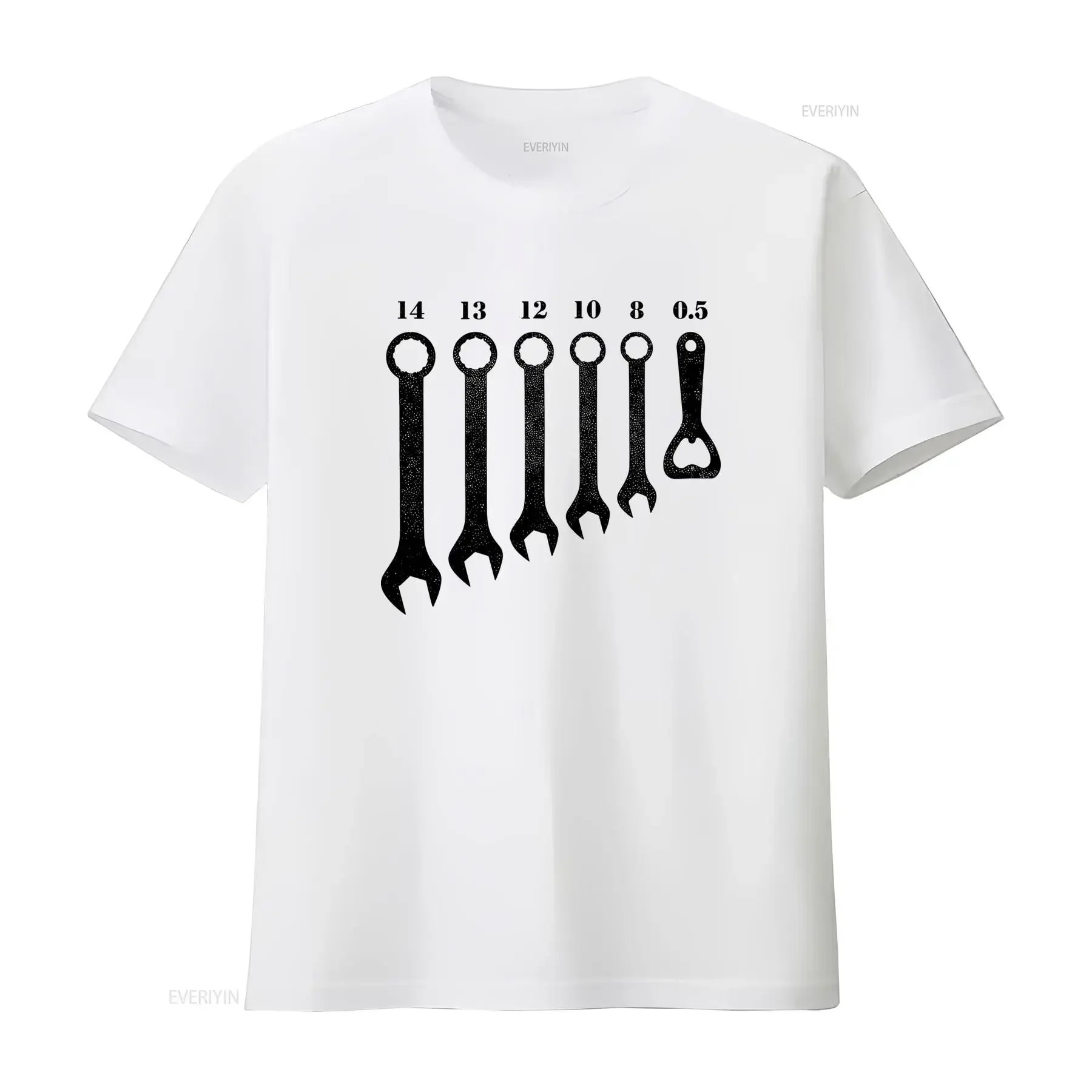 Mechanic Mechatronics Wrench Bottle Opener T Shirt for Men vintage Washed Top For Everyday Wear Soft homme graphic Stylish
