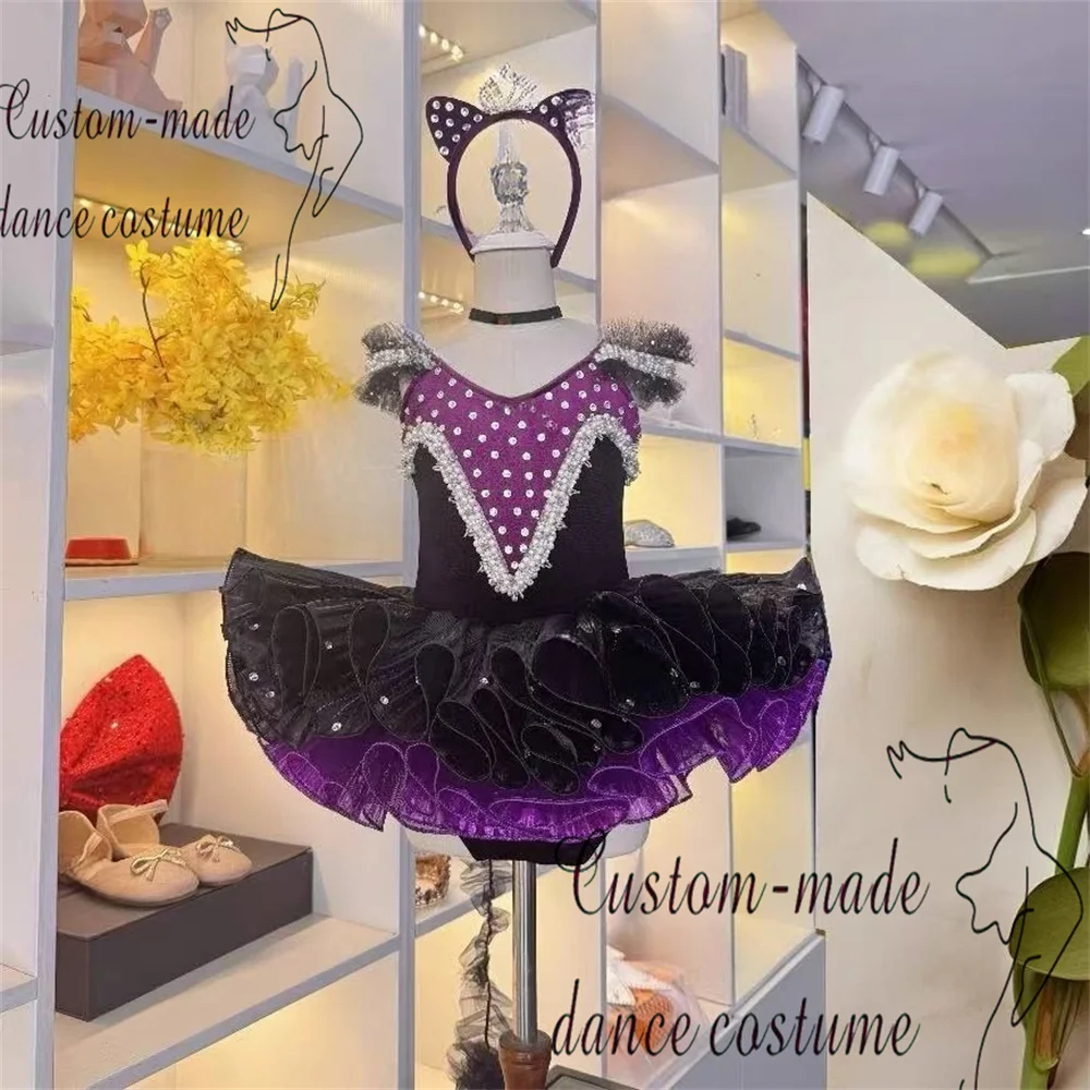 バレエバリエーション「トイキャット」クララバレエスカートパフォーマンス、大人と子供向けにカスタマイズされたふわふわスカート