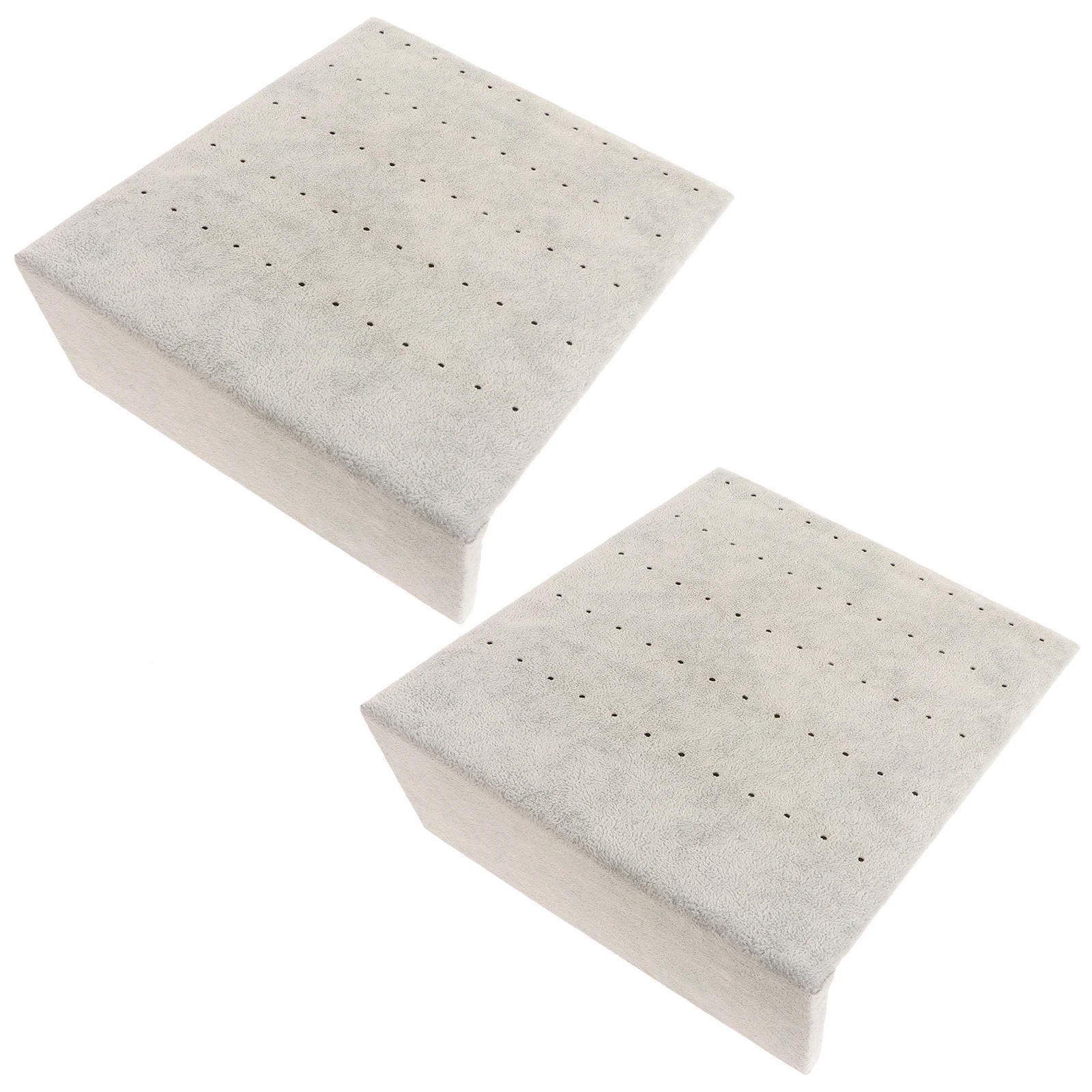 2 قطعة الأذن مسمار عرض موقف فلنلت القرط رف حامل مجوهرات المنظم لمتجر المنزل حامل القرط العمودي