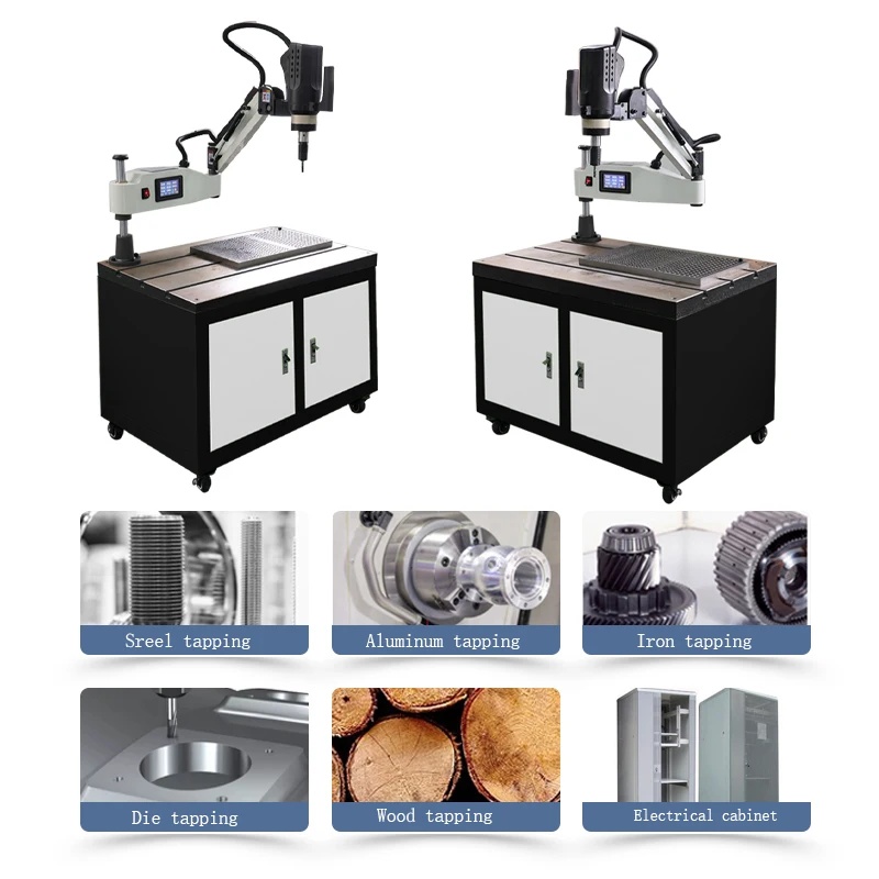 Zakres gwintowania M3-M16 i ekran dotykowy LCD Tania elektryczna maszyna do gwintowania