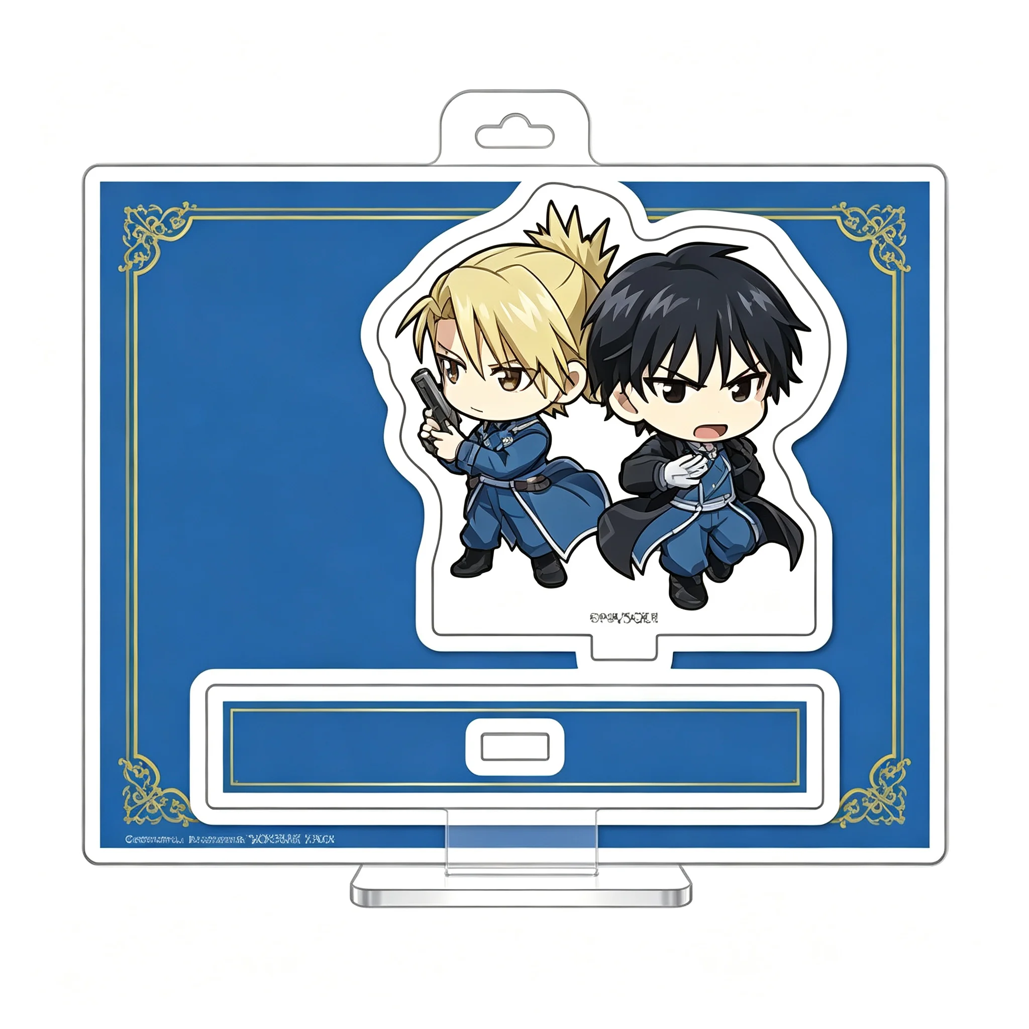 Hot Lovely Products 10CM Anime Fullmetal Alchemist Figure Peripheral Collection Acrylic Stand Model Decorations Gifts Keychain
