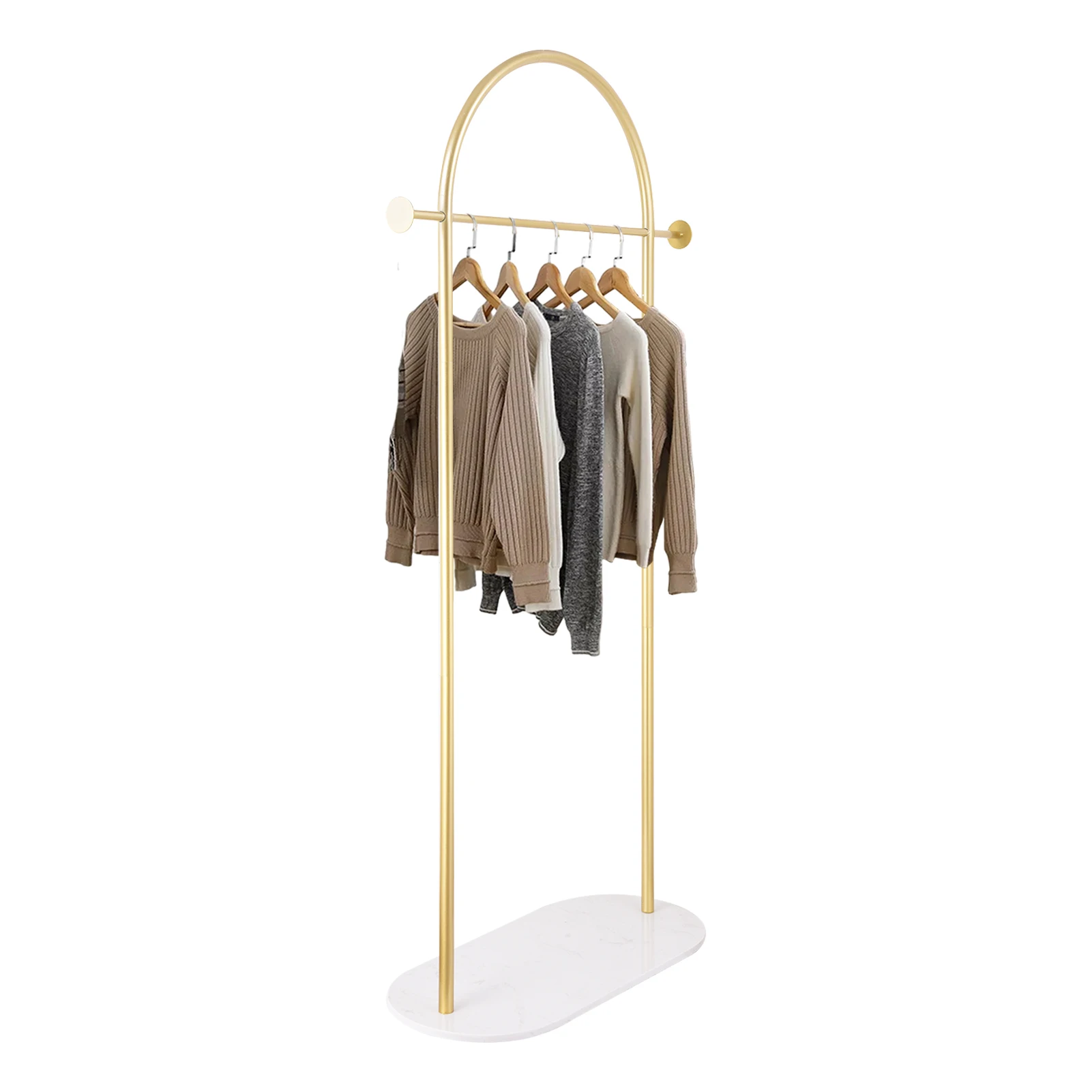 

Coat Rack Freestanding Modern Gold Freestanding Hall Coat Tree Marble Base for Entryway Hallway Office or Bedroom