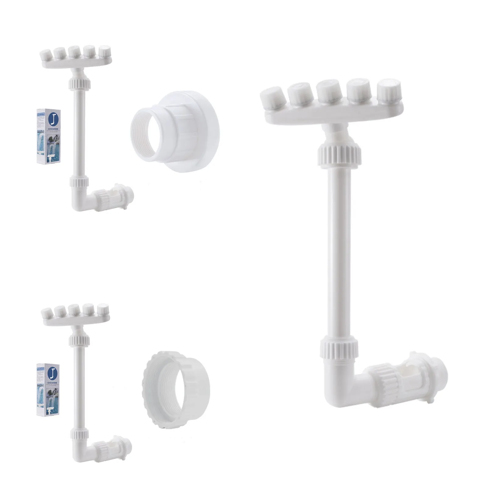 

Регулируемый фонтан для бассейна с двойным распылением, водный фонтан для бассейна, аксессуары для бассейна, декоративная функция воды