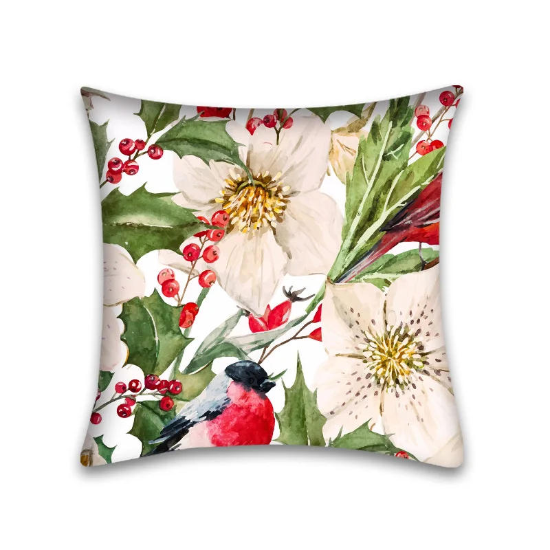 Tropical Plant Pillow Case Spring Flower Pillows Case for Bedroom Bed Sofa Pillow Cover Decorative Cushions for Bed Sofa 40x40cm