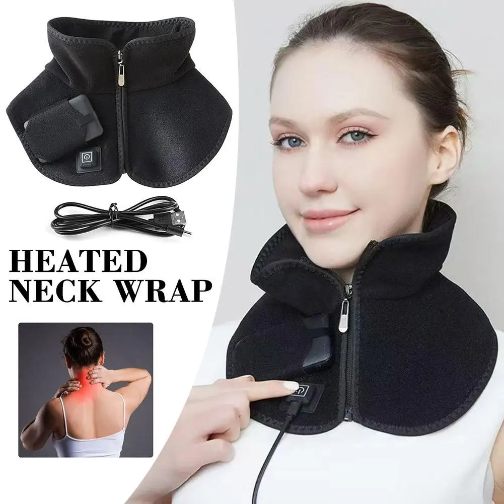 

Heating Neck Pad Car Travel Wraps Pain Relief Warm Compress Pad Soreness Stiffness Cervical Spondylosis Adjustable Temperature