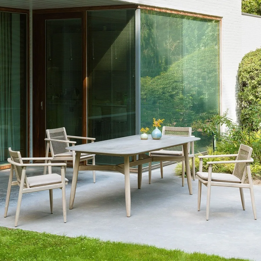 

Customizable Nordic outdoor tables and chairs courtyard