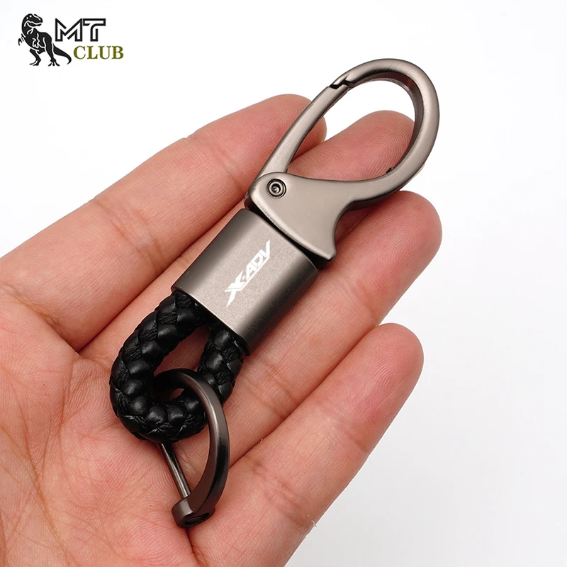 2023 New For HONDA X-ADV XADV 150 250 300 750 XADV750 2017-2020 2021 Motorcycle Accessories Woven Leather Keychain Key Ring