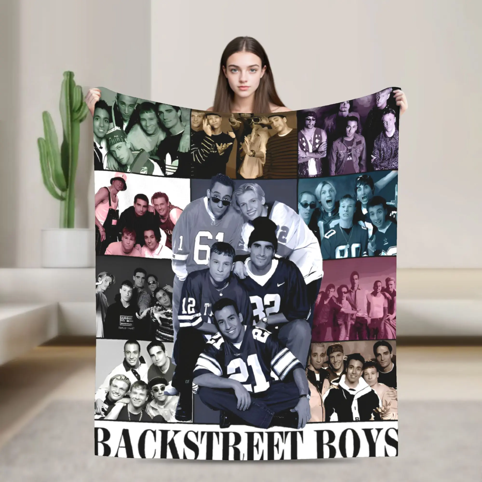 Bring Memory Back Knitted Blanket Flannel Backstreets Boys BSB Rock Soft Throw Blankets for Home Couch Bed Rug