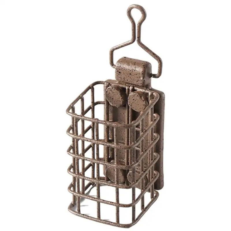 Catfish Bait Holders European Style Fishing Bait Thrower Square Carp Bait Holder Fishing Feeder Basket For Fishing Accessories