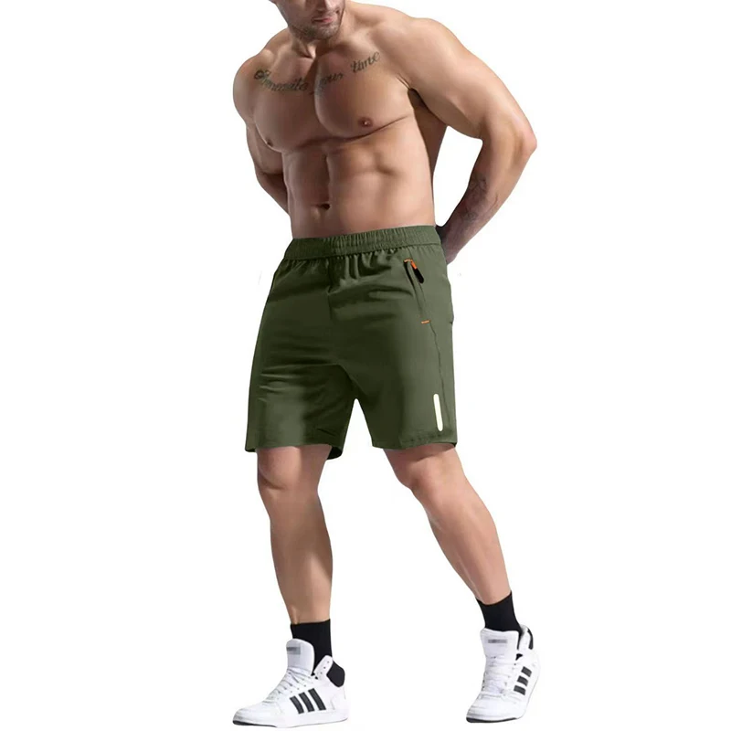 Men's Ice Silk Cool Shorts 10 Colors, Loose & Stretchy, Lightweight Breathable Casual Sports Shorts for Summer Fitness Running