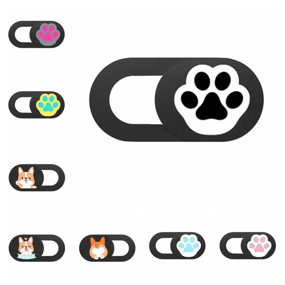 Cat Paw Occlusion Webcam Cover Anti-Peeping Portable Lenses Privacy Sticker Protect Antispy Shutter Slider Mobile Phone Camera