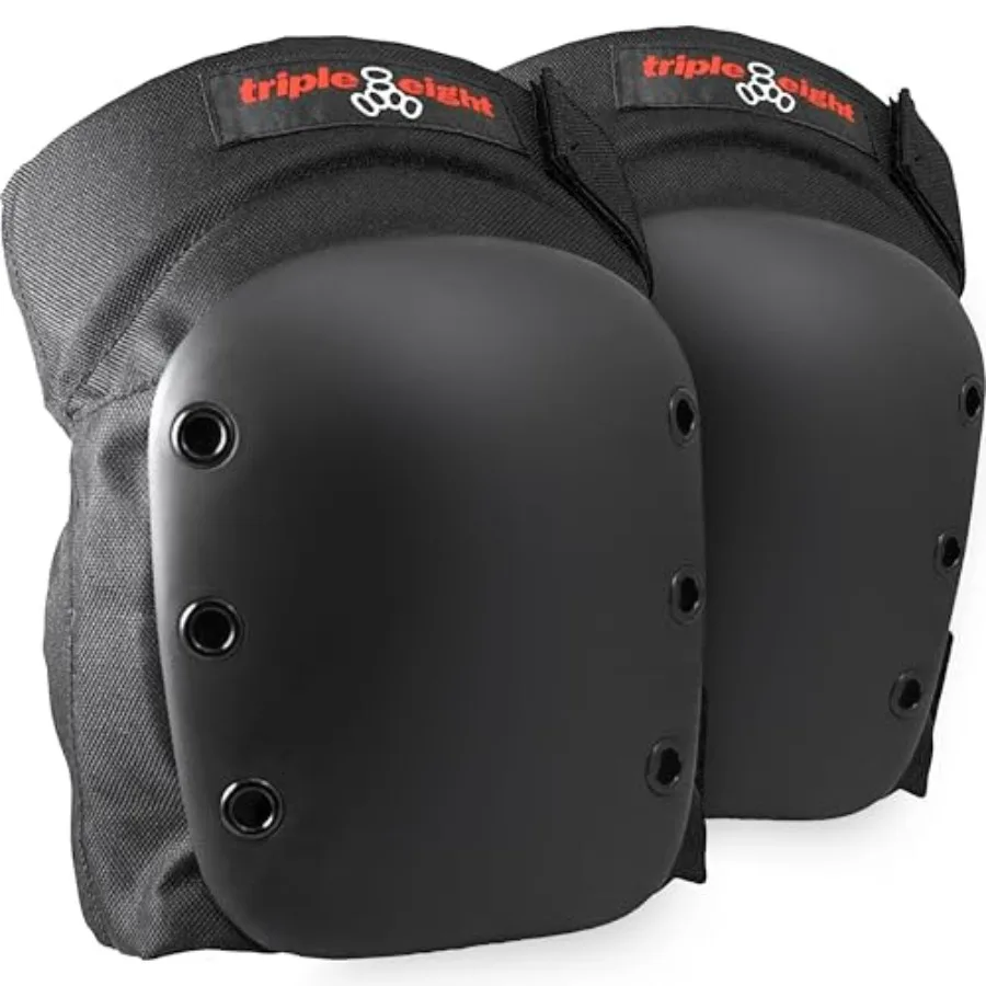 

Triple Eight Street Knee Pads for Skateboarding and Roller Derby with Adjustable Straps 1 Pair