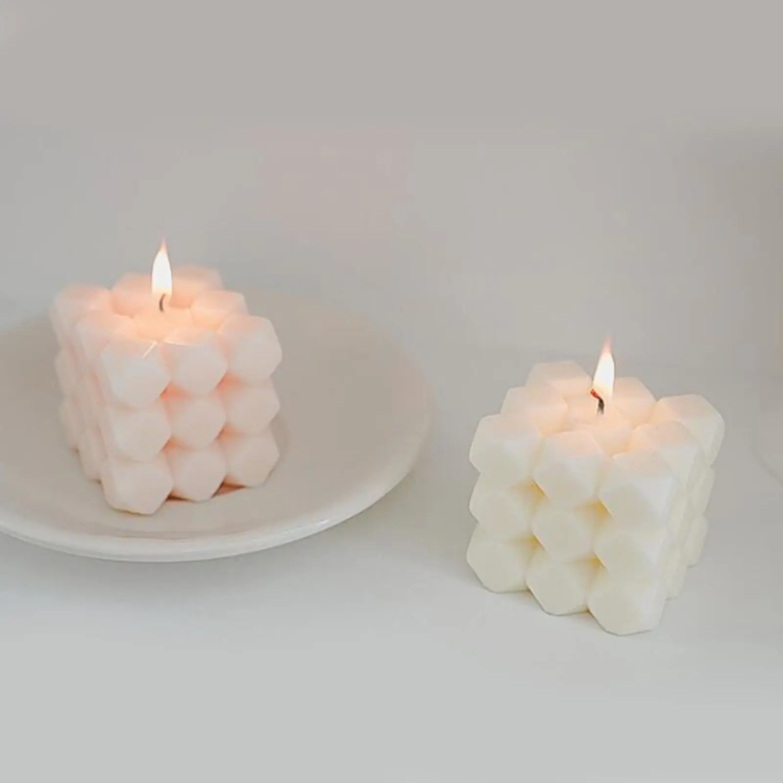 Bubble Cube Candle Small Essential Oil Scented Candles Bedroom Nursery Decor