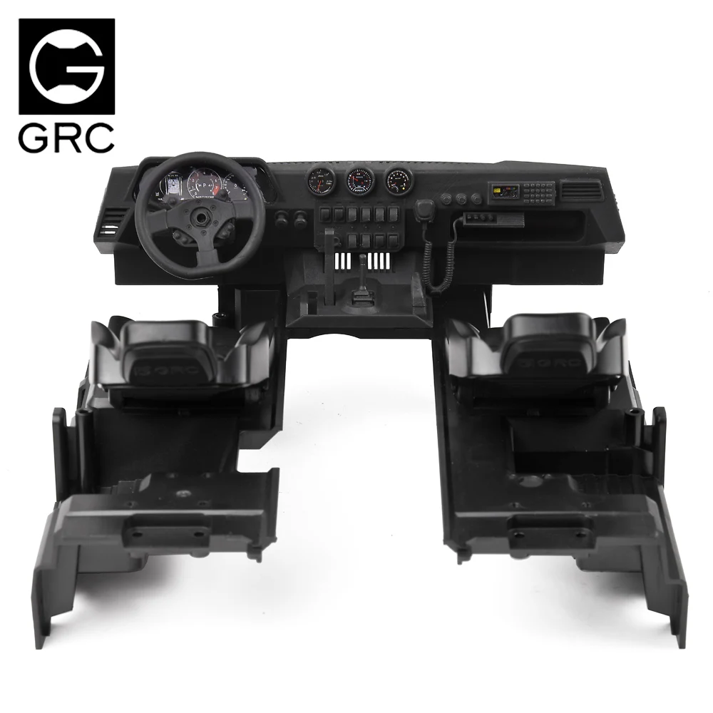 Grc Interior Kit / Seat / Dashboard For 1/10 Rc Crawler Car Trasxxas Trx4 Sport Option Upgrade Parts#g161sp