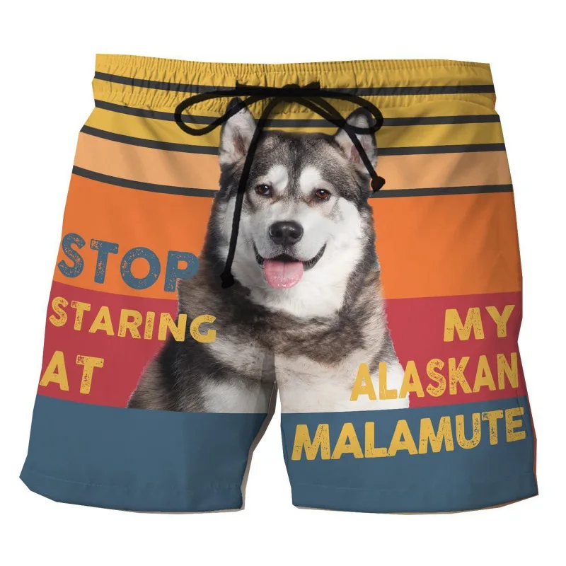 Summer Animal 3D Print Men's Hawaiian Beach Shorts Mens Swim Casual Board Pants Oversized Surfing Swimsuits Trunks Man Clothing