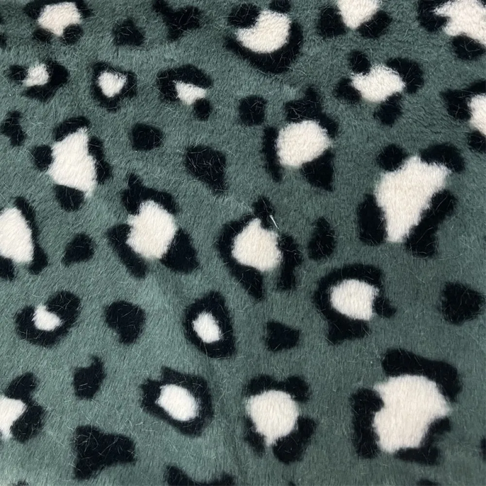 2024 New 160x90cm Skin-friendly Soft Faux Fur Fabric 100% Polyester Minky Fabric DIY Handmade/apparel Leopard Print Plush Fabric