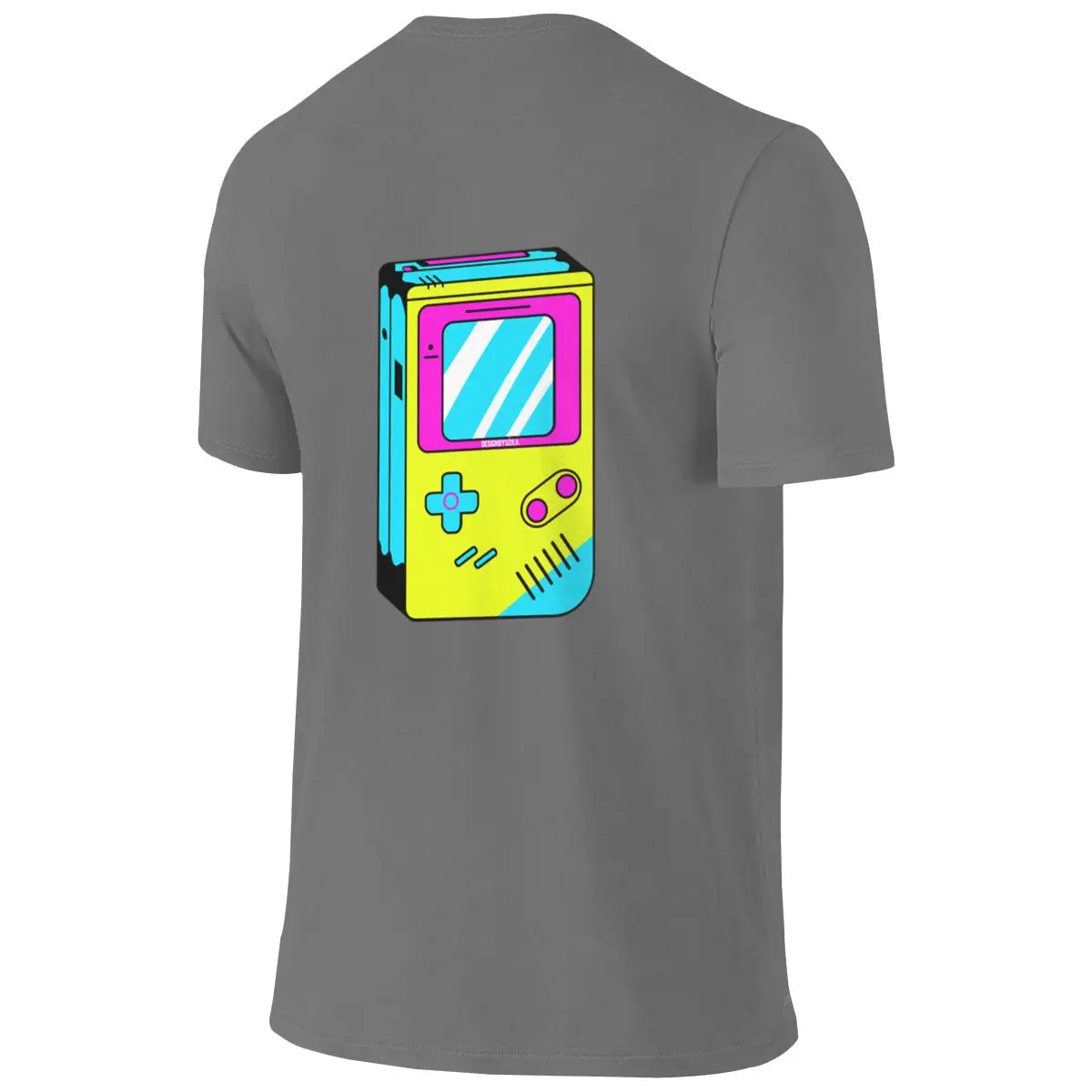 Retro Video Game Flattering For All Body Types Reversible T-shirt American Street Clean Surface Tee
