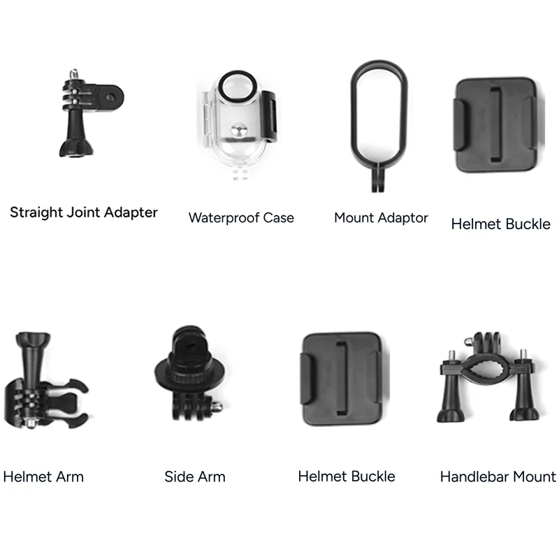 Accessories Kit for Action Camera of H88 Accessory Quick Release Buckle Tripod Mounts Sticker  Cycling Driving Helmet Waterproof