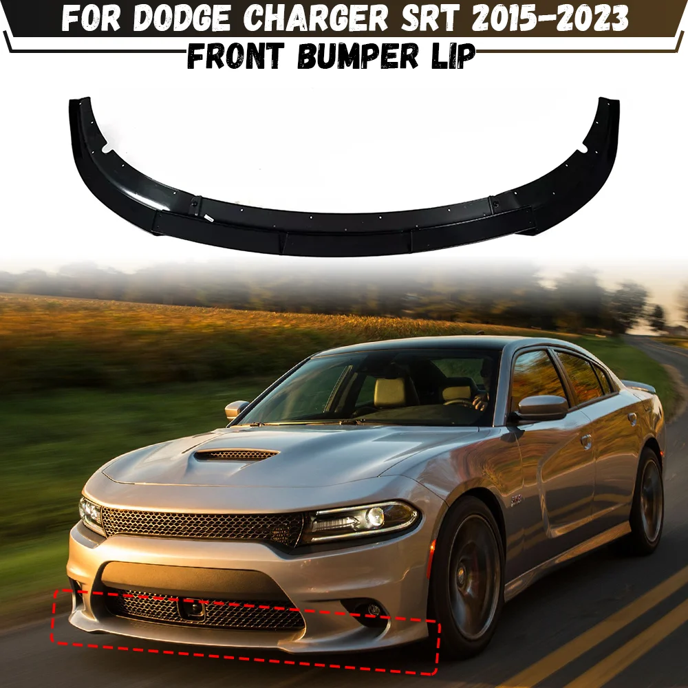 

For Dodge Charger SRT 2015 2016 2017 2018 2019 2020 2021 2022 2023 Car Front Bumper Lip Spoiler Splitter Canard Lip Diffuser