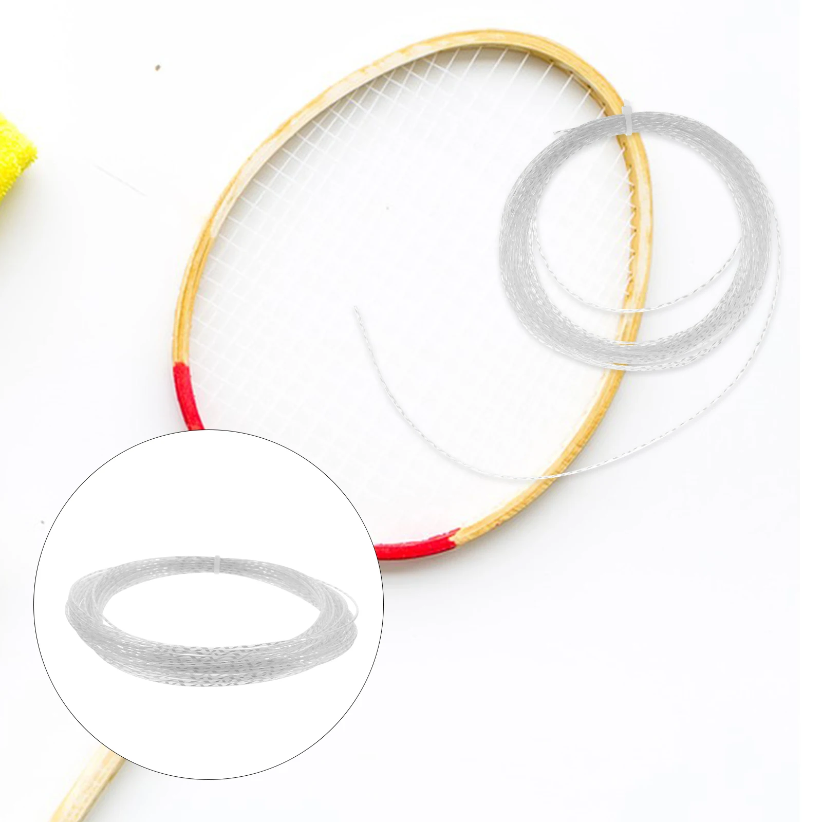 

Racket String Replacement Thick Durable Nylon Thread Training Use Long Lasting For Tennis Racket Shock Absorber