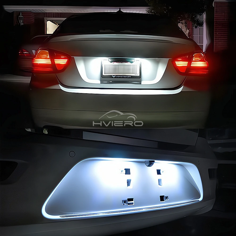 1 pz T15 2835 W16W Lampada LED Stroboscopica per Auto 12V, Luce Targa Retromarcia Ultra Luminosa, Lampadina LED Posteriore per Bagagliaio, Luce di