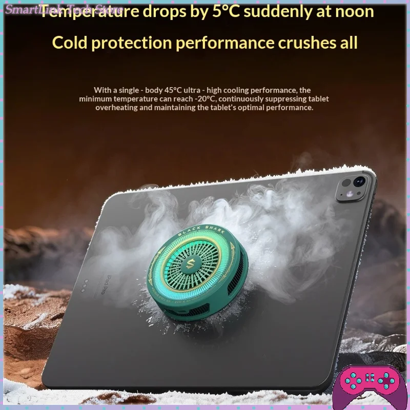 

Black Shark Mortal Collaboration 6Max Cooler Magnetic Back Clip Semiconductor Ultra-Large Cooling Low-Noise Device Cooler Gifts