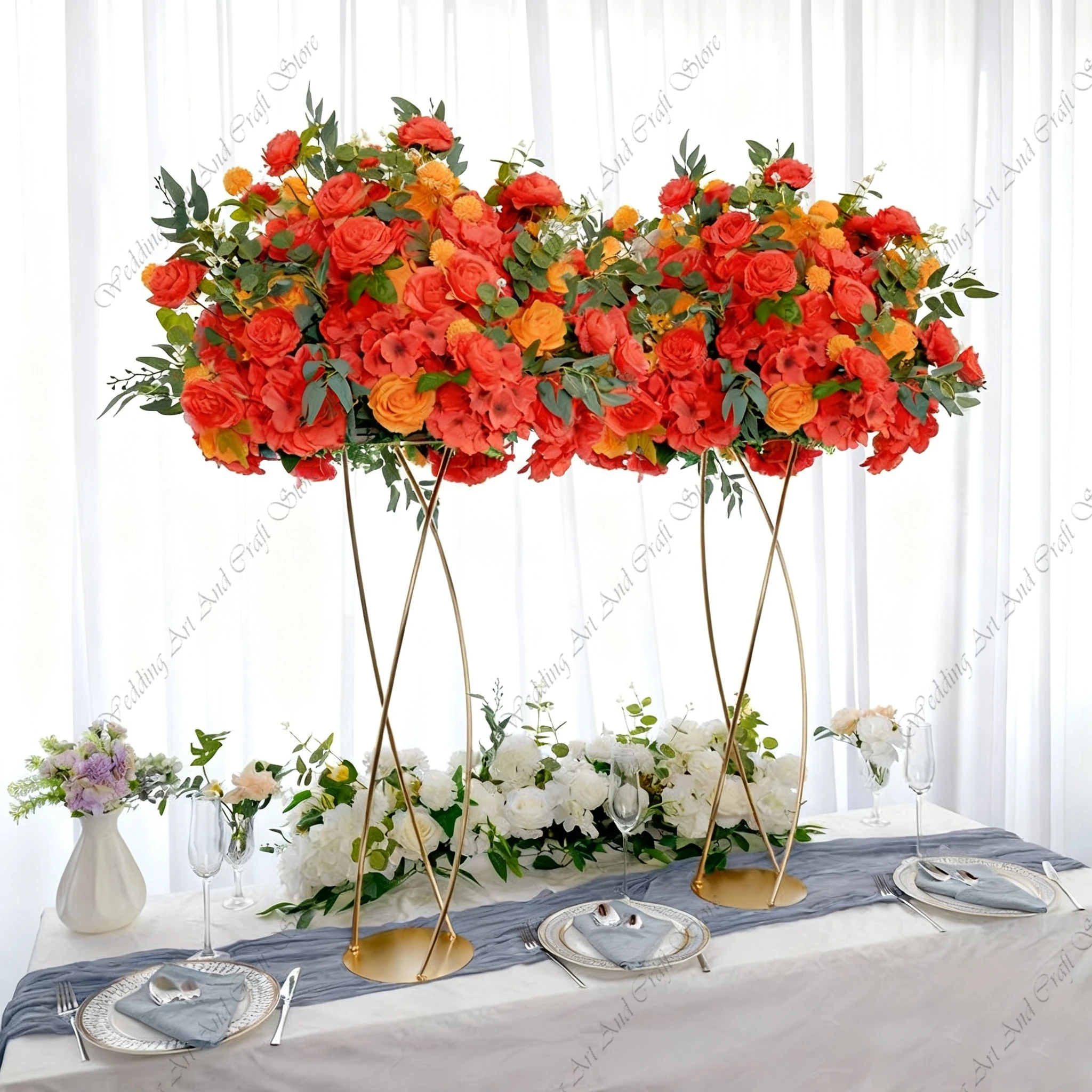 10 szt. 50-100 cm wysokie złot – Centerpiece Vase Tall recenzja i cena