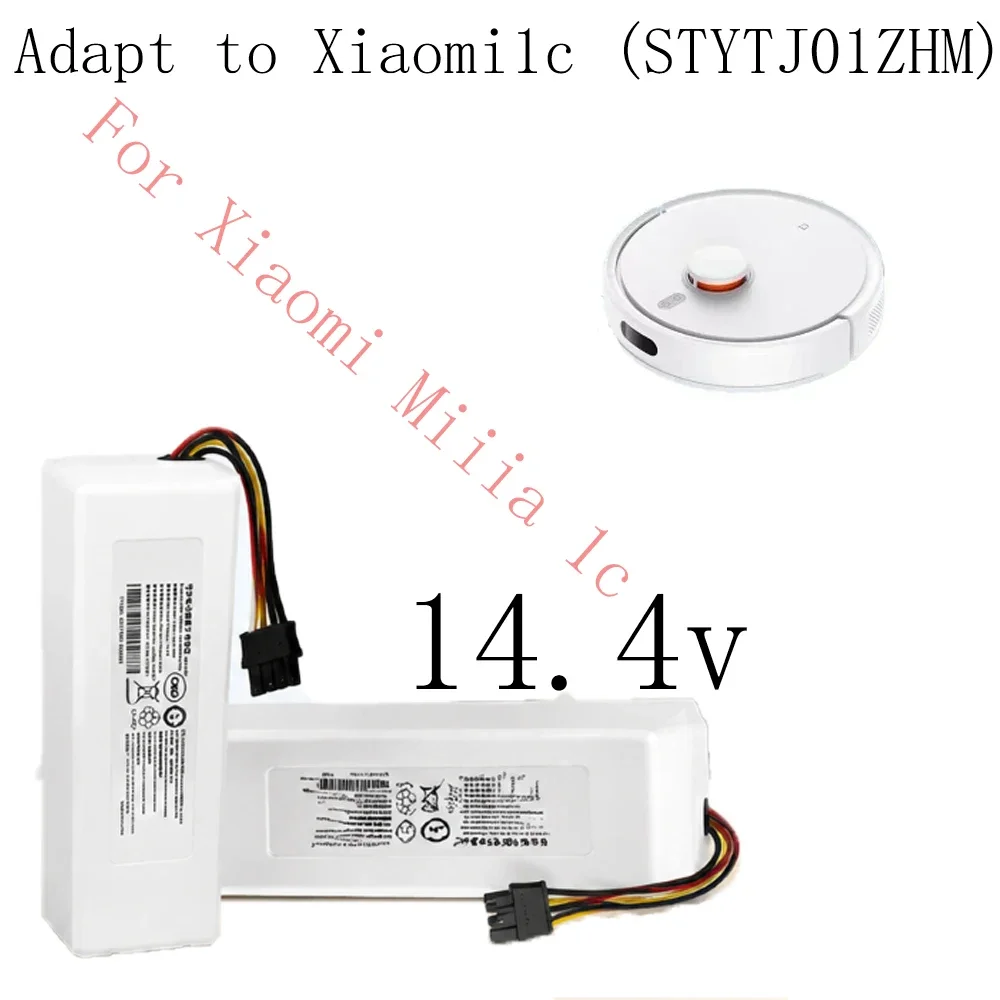 12800mAh 14.4V P1904-4S1P-MM Li Ion Rechargeable Battery For Xiaomi Mijia 1C STYTJ01ZHM Robot Vacuum Mop 888666