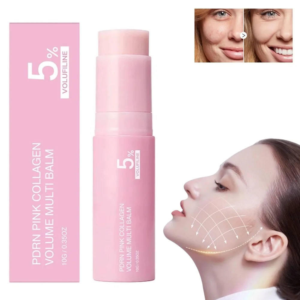 PDRN Pink Collagen Plumping Cream,Face Neck Eye ﻿Radiance,Lasting Moisturizing Multi Balm For Autumn & Winter,Korean Skin Care