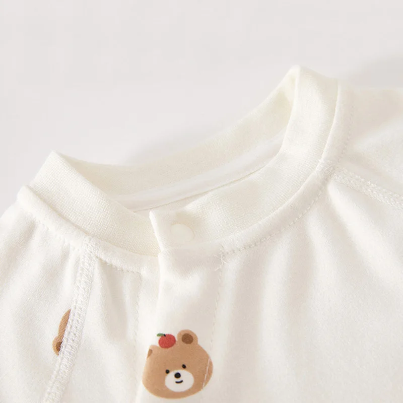 Spring Newborn Jumpsuit for Boys Girls Cartoon Bear Baby Romper Cotton Infant Bodysuit Korean Toddler Kids One-Pieces Onesie