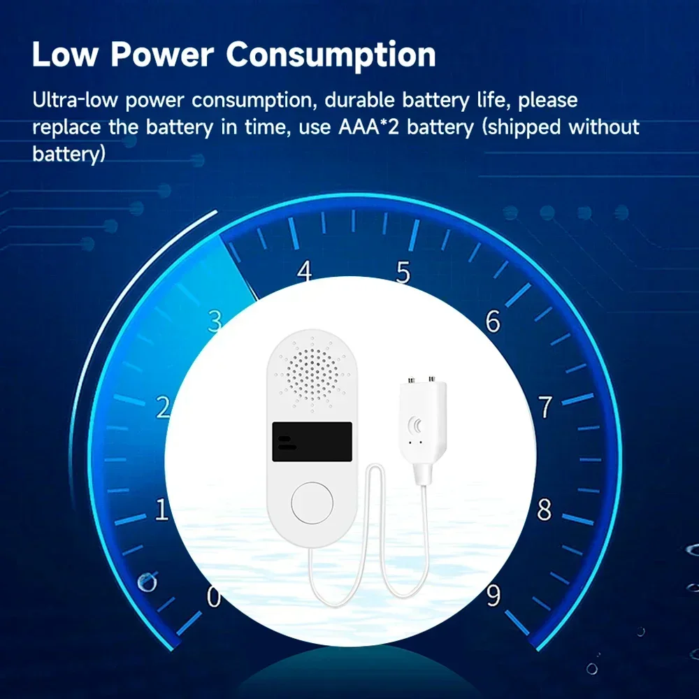 Tuya-Capteur de fuite d\'eau, système d\'alarme sonore, détecteur de niveau de débordement d\'eau, protection de sécurité résidentielle, maison