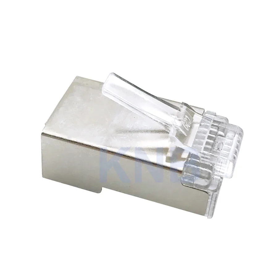 20 Pcs/lot New End Pass Though RJ45 Shielded Connector Cat 5e Cat 6 Network Plug RJ45 Adapter