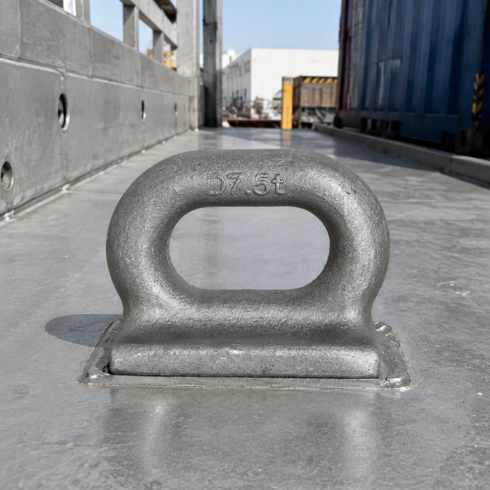 Marine Weld-on Lifting Eye Plate Rugged Forged Lifting Eye with Flat Mounting Base D-Loop Weld-on Plate