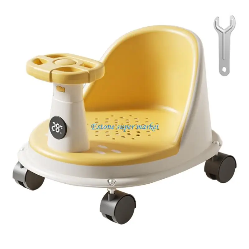 090B Bath Chair for Baby Unisex Surrounded Infants Bathtub Stool Nonslip Bottom Shower Chair Home Bathing Essential