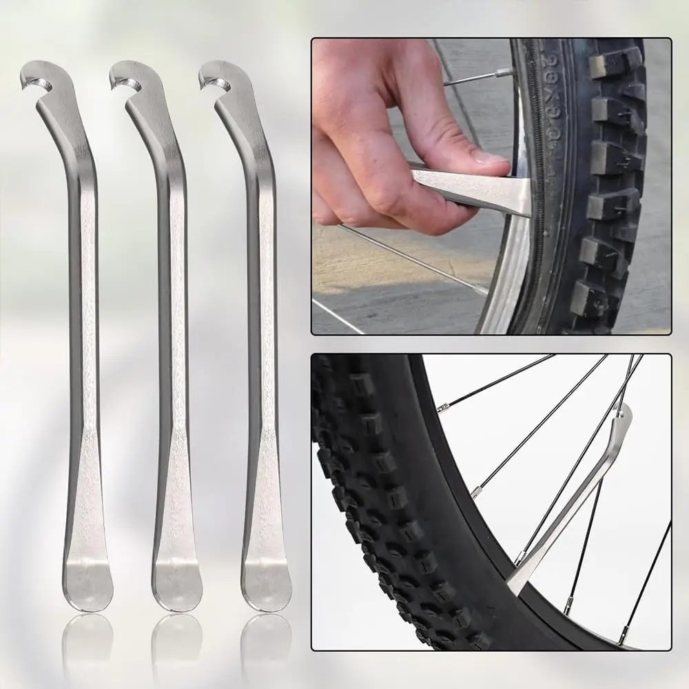 

Lever Changer Repair Tool Bicycle Tire Changing Levers 1/3/5Pcs Tires Spudger Stainless Steel Spoon Tire Iron Rim Opener