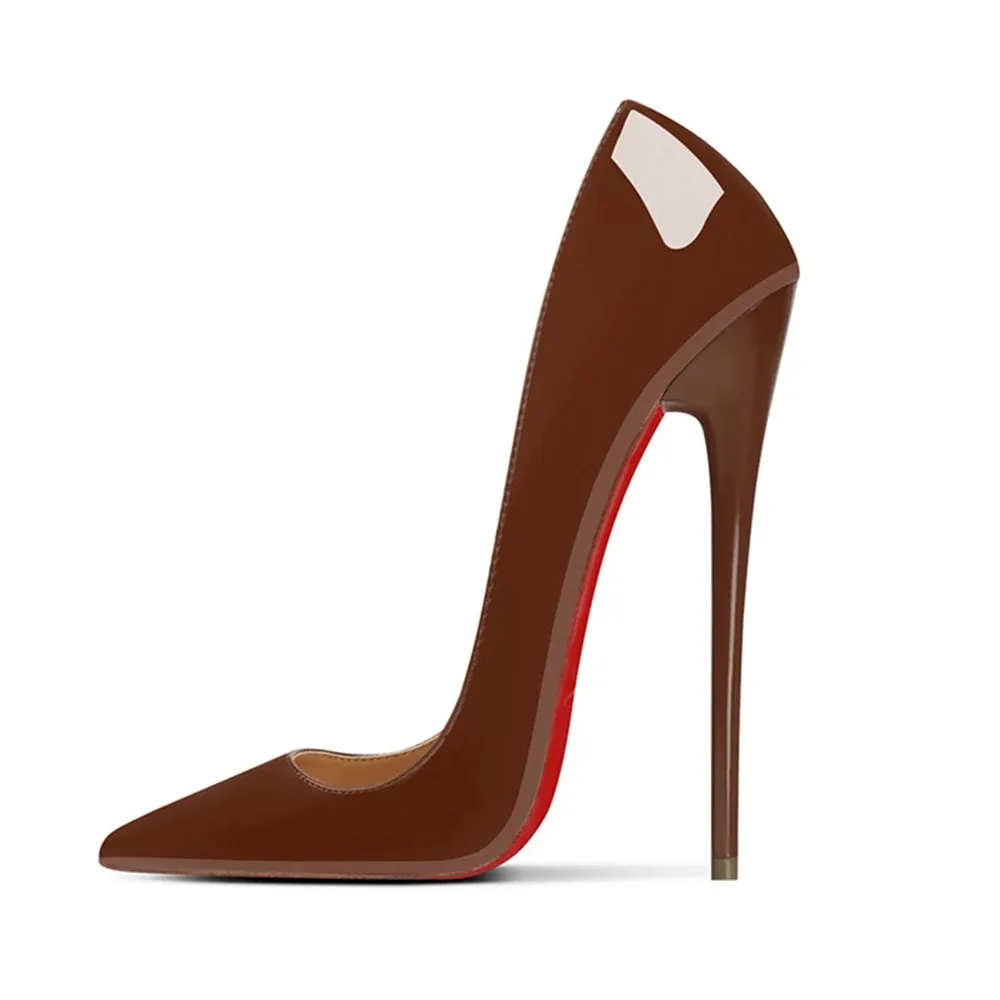 New Style Sexy 16CM Extreme Pointed toe Stiletto High Heels Nude Black Woman Slip on Pumps Pole Dancing Crossdress Shoes Unisex