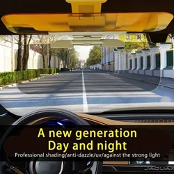 Car Sun Visor HD Anti Sunlight Dazzling Goggle Day Night Vision Driving Mirror UV Fold Flip Down Clear View Interior Mirrors