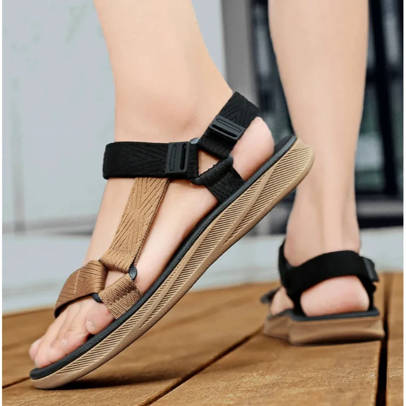 

Женская обувь, кроссовки, мужские летние легкие походные сандалии на плоской подошве с открытым носком, дышащие нескользящие повседневные сандалии для пляжной прогулки