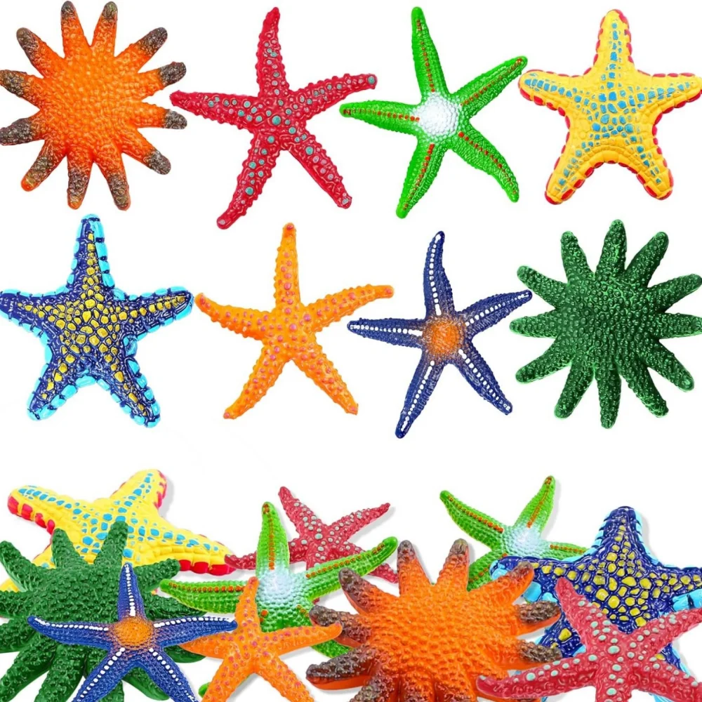 Diving Pool Toys Colorful Starfish Underwater Pool Toys Soft Rubber Dive Throw for Kids Summer Swimming Pool Party Favors