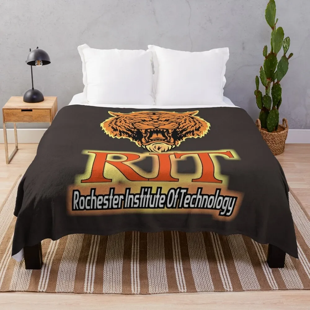 Rochester Institute of Technology TIGERS RIT Throw Blanket Blankets For Bed Kid'S Blankets