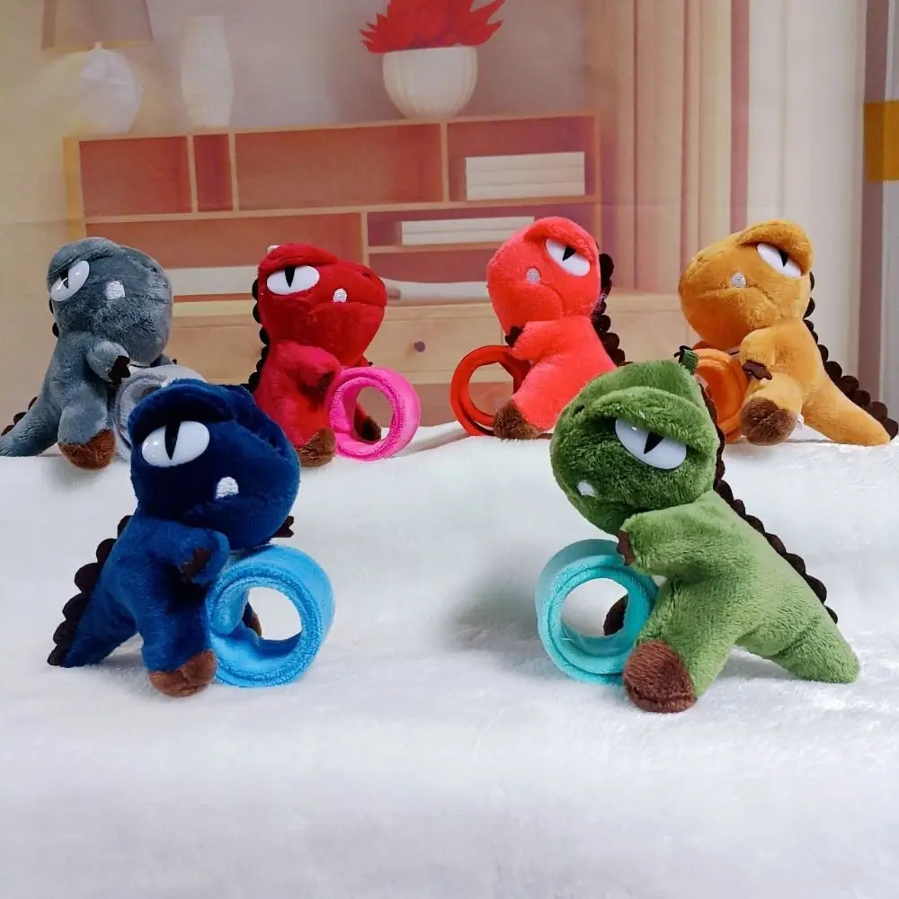 Cartoon Animal Dinosaur Slap Bracelet Simulation Cute Doll Plush Doll Slap Bracelet Wrist Style Soft