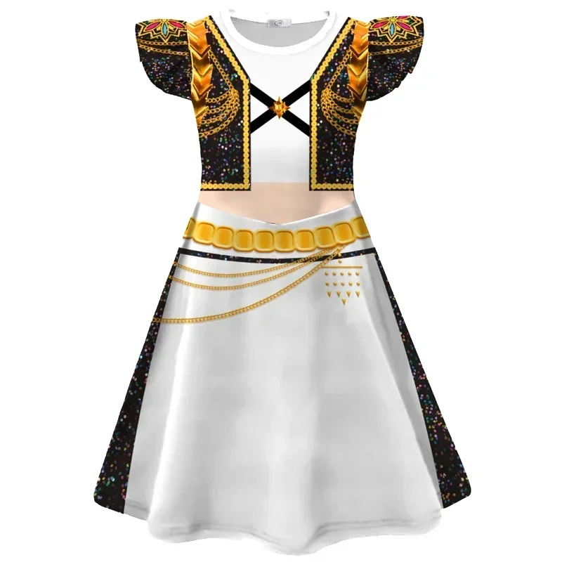 6 Stile Mädchen Cosplay Kostüm Bühnenauftritt Kleid Kinderparty-Kostüme 2026 Sommer Modekleidung Mädchen-Nachthemd – Detail 10