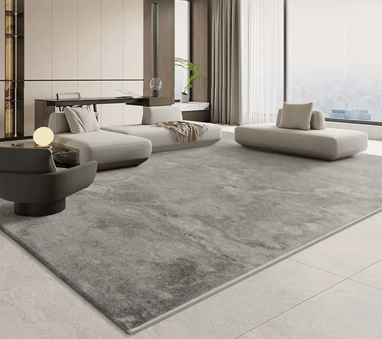 

Juhua carpet living room is luxurious, modern, simple, gray, Nordic Italian, minimalist, lonely villa sofa carpet, high sense.