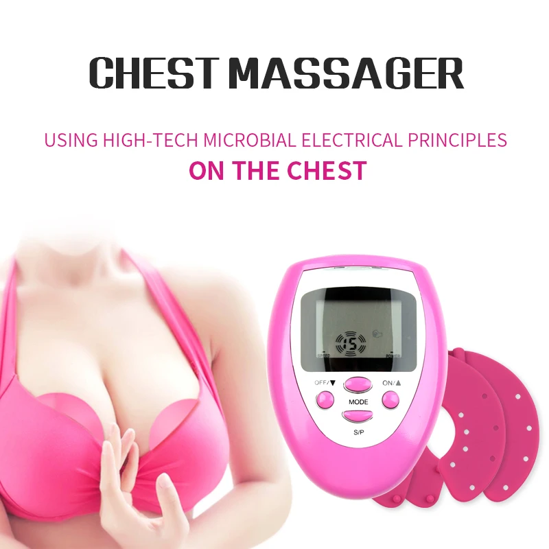 

Chest Mount Breast Massager Women Electronic Machine Muscle Pain Relief Firmer Health Care Women Tens Breast Massage Instrument